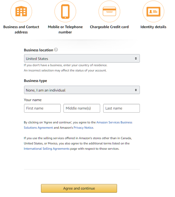 step-one-seller-account-creation