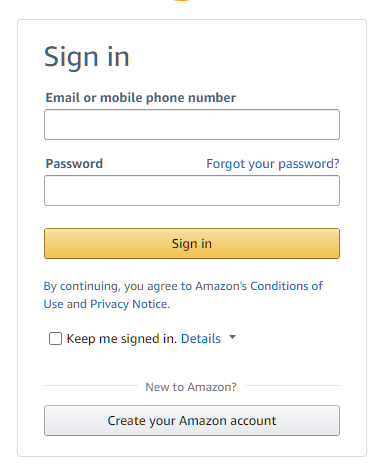 amazon-login-dashboard