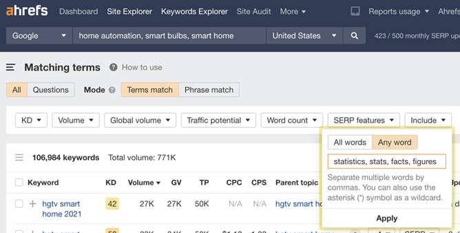 ahrefs-long-tail-keyword-result