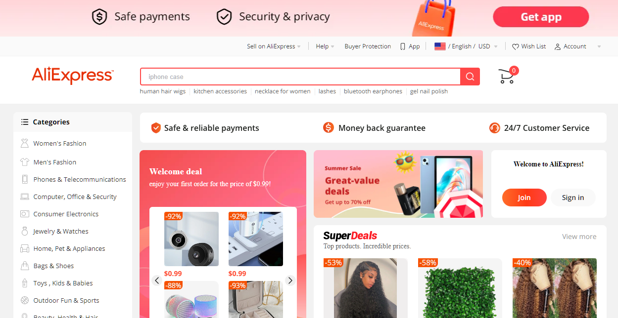 aliexpress-landing-page