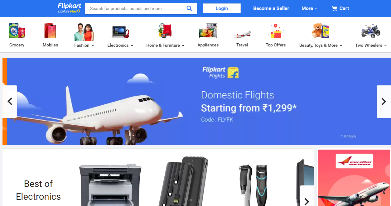 flipkart--landing-page